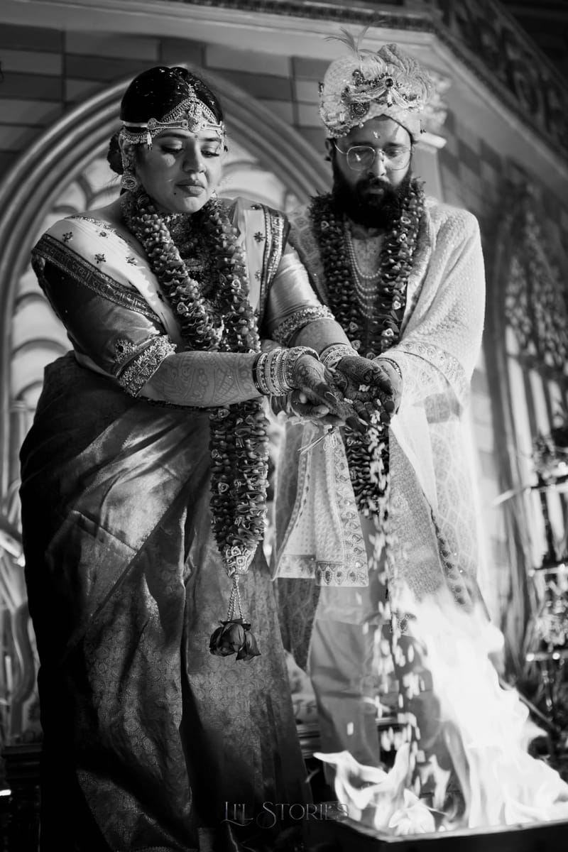 Sunset couple portrait